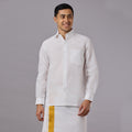 Vajra - The Linen-Look Supreme Stiff Shirt (Full Sleeve) - Extreme Structure