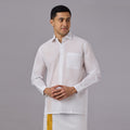 Prakhar - Premium Opaque Starch White Shirt (Full Sleeve) - Extra Crisp Weave