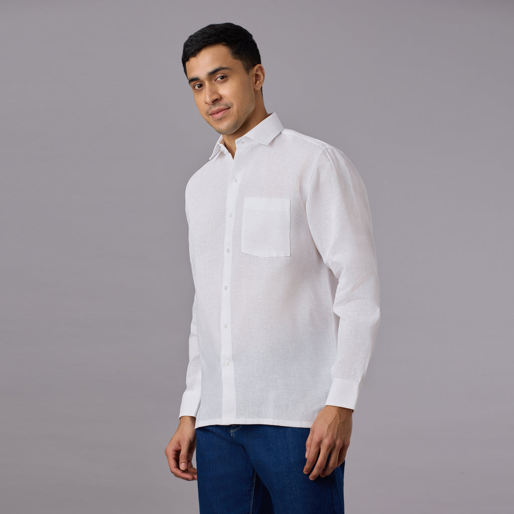 Tantubandh - Artisan Khadi Look Stiff Shirt (Full Sleeve) - Thick Handloom Texture