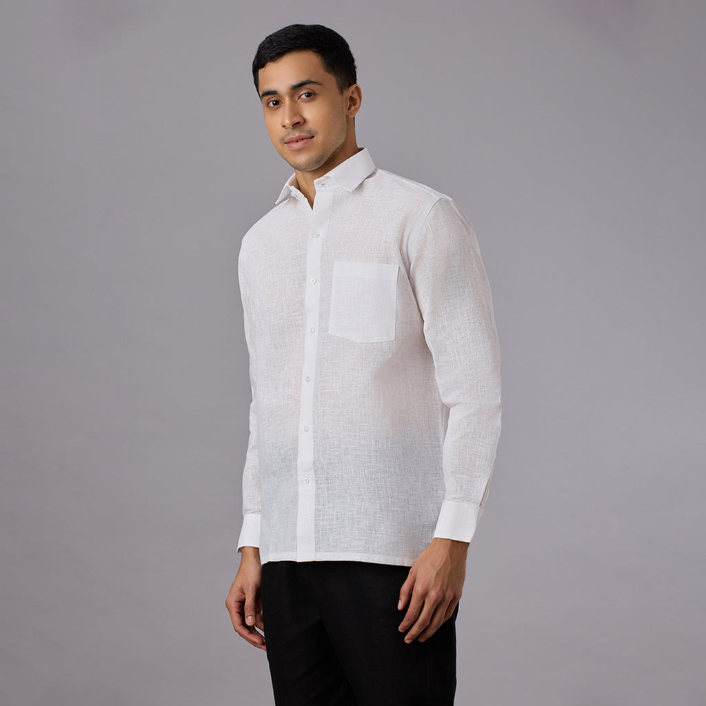 Vajra - The Linen-Look Supreme Stiff Shirt (Full Sleeve) - Extreme Structure