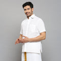 Vajra - The Linen-Look Supreme Stiff Shirt (Half Sleeve) - Extreme Structure