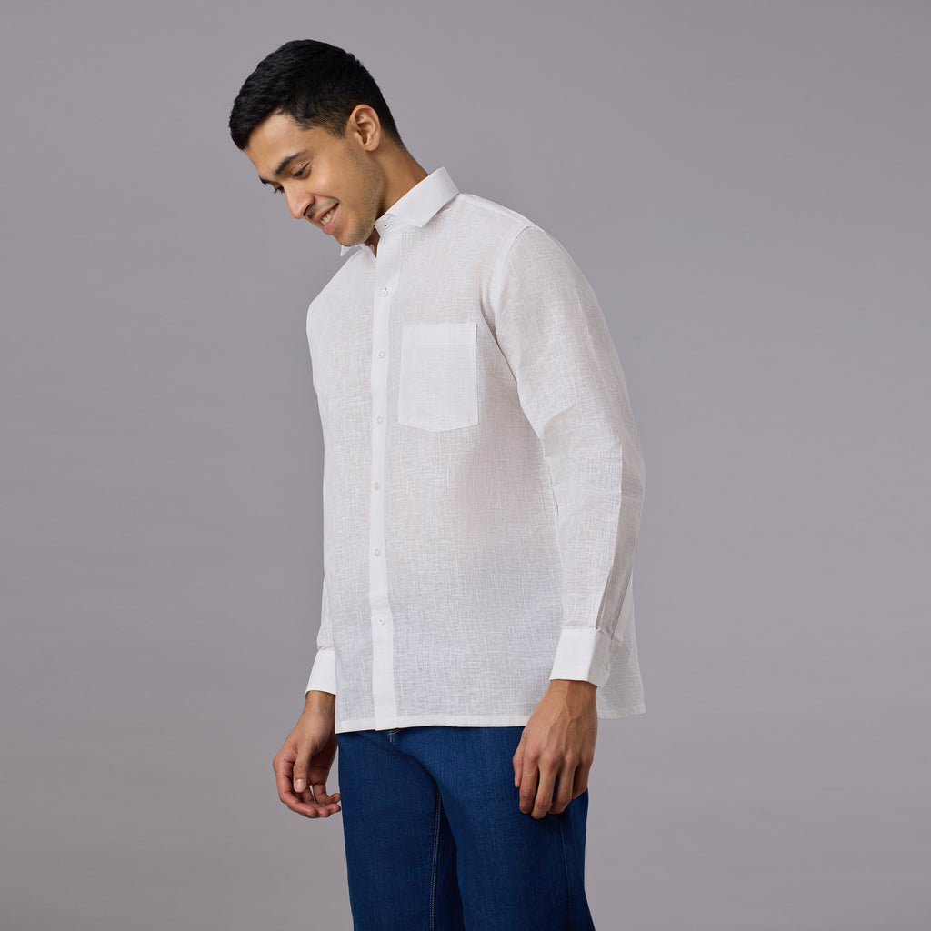 Vajra - The Linen-Look Supreme Stiff Shirt (Full Sleeve) - Extreme Structure